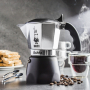 BIALETTI Bialetti New Brikka na 4 filiżanki espresso (4 tz) - kawiarka aluminiowa ciśnieniowa 