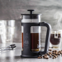 BIALETTI Coffee Press Smart 0,35 l czarny - french press / zaparzacz do kawy tłokowy szklany