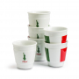 BIALETTI Italia 60 ml białe - filiżanki do espresso ceramiczne