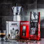 BIALETTI Moka Express na 3 filiżanki espresso (3 tz) - zestaw włoska kawiarka aluminiowa ciśnieniowa z kawą Perfetto Moka Classico 250g