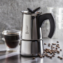 BIALETTI Musa Restyling na 4 filiżanki espresso (4 tz) - kawiarka stalowa ciśnieniowa