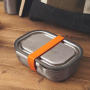 BLACK BLUM Box Appetit 3w1 steel pomarańczowy - lunch box stalowy dwukomorowy z widelcem 