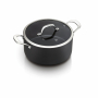 BRABANTIA Balance 4,5 l czarny - garnek aluminiowy z pokrywką 