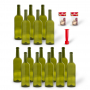 BROWIN Wine 16 szt. oliwkowe - butelki szklane z korkami i korkownicą