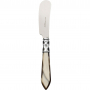 BUGATTI Aladdin 14,5 cm biały perłowy - nóż do masła ze stali nierdzewnej