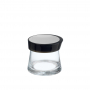 BUGATTI Glamour 0,7 l czarny - pojemnik hermetyczny na żywność szklany