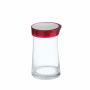 BUGATTI Glamour 1,5 l czerwony - pojemnik hermetyczny na żywność szklany