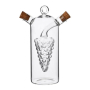 Butelka na oliwę i ocet szklana PETER 300 ml / 30 ml 2w1