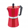 CILIO Classic na 6 filiżanek espresso (6 tz) czerwona - kawiarka aluminiowa