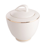 Cukiernica porcelanowa MARIAPAULA NOVA ECRU ZŁOTA LINIA 300 ml
