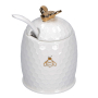 LA PORCELLANA BIANCA Aperegina Oro 200 ml - cukiernica z łyżeczką porcelanowa