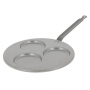 DE BUYER Steel 27 cm szara - patelnia do jajek i placuszków stalowa 