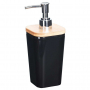  Dozownik do mydła w płynie lub płynu do naczyń plastikowy SOAP LIQUID BLACK 350 ml