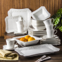 DUO Ing 32 el. biały - serwis obiadowo - kawowy porcelanowy na 6 osób