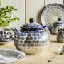 Dzbanek do herbaty i kawy ceramiczny Manufaktura w Bolesławcu 1,5 l - dek. AS55