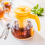 TESCOMA Teo Tone 1,25 l żółty - dzbanek do herbaty szklany z zaparzaczem