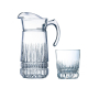 Dzbanek do wody i napojów szklany ze szklankami LUMINARC IMPERATOR 1,6 l