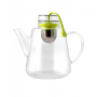 VIALLI DESIGN Amo zielony 1,5 l - dzbanek do herbaty szklany z zaparzaczem