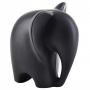 Figurka ozdobna ceramiczna MONDEX MIA SŁOŃ CZARNA 12,5 cm