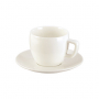 Filiżanka do cappucino porcelanowa ze spodkiem TESCOMA CREMA BIAŁA 200 ml