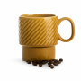 SAGAFORM Coffee Skos miodowa 250 ml - filiżanka do kawy i herbaty ceramiczna