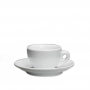 Filiżanka do espresso porcelanowa ze spodkiem CILIO ROMA BIAŁA 50 ml