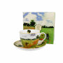 Filiżanka do kawy i herbaty porcelanowa ze spodkiem DUO ART GALLERY POPPY FIELD BY C. MONET 470 ml