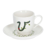 LA PORCELLANA BIANCA Solotua V 90 ml - filiżanka do espresso porcelanowa ze spodkiem