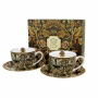 Filiżanki do espresso porcelanowe ze spodkami DUO ART GALLERY ACANTHUS LEAVES BY WILLIAM MORRIS 280 ml 2 szt.