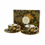 Filiżanki do espresso porcelanowe ze spodkami DUO ART GALLERY CHRYSANTHEMUM BY WILLIAM MORRIS 110 ml 2 szt.