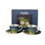Filiżanki do espresso porcelanowe ze spodkami DUO ART GALLERY NENUFARS BY C. MONET 110 ml 2 szt.