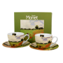 Filiżanki do espresso porcelanowe ze spodkami DUO ART GALLERY POPPY FIELD BY C. MONET 110 ml 2 szt.
