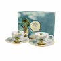 Filiżanki do espresso porcelanowe ze spodkami DUO ART GALLERY WOMAN WITH PARASOL BY C. MONET 110 ml 2 szt.