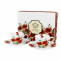 Filiżanki do espresso porcelanowe ze spodkami DUO CLASSIC POPPIES 110 ml 2 szt.