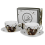 Filiżanki do kawy i herbaty porcelanowe ze spodkami DUO ANIMALS CATS FAMILY 280 ml 2 szt.