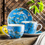 Filiżanki do kawy i herbaty porcelanowe ze spodkami DUO ART GALLERY ALMOND BLOSSOM BY V. VAN GOGH 280 ml 2 szt.