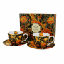 Filiżanki do kawy i herbaty porcelanowe ze spodkami DUO ART GALLERY CRAY FLORAL BY WILLIAM MORRIS 280 ml 2 szt.
