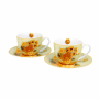 Filiżanki do kawy i herbaty porcelanowe ze spodkami DUO ART GALLERY SUNFLOWERS BY V. VAN GOGH 280 ml 2 szt.