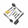 FISKARS Essential Set 8 el. czarne - przybory kuchenne plastikowe