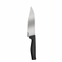 FISKARS Hard Edge 17,5 cm czarny - nóż szefa kuchni ze stali nierdzewnej
