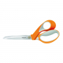 FISKARS Razor Edge Softgrip 23 cm pomarańczowe - nożyczki krawieckie ze stali nierdzewnej z osłoną na ostrze