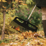 FISKARS Xact Lawn Rake 31-zębne czarne - grabie do trawy z trzonkiem