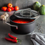 FISSLER Adamant 20 cm - garnek aluminiowy z pokrywką