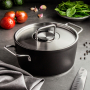 FISSLER Adamant 24 cm - garnek aluminiowy z pokrywką