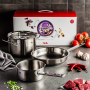 FISSLER Original Profi Collection - zestaw 2 garnków i patelni ze stal nierdzewnej
