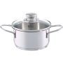 FISSLER Snack Set 0,6 l - garnek ze stali nierdzewnej ze szklaną pokrywką