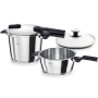 FISSLER Vitaquick 6 l + 3,5 l - szybkowary ciśnieniowe ze stali nierdzewnej z pokrywką