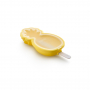 LEKUE Ananas 95 ml żółta - foremka do lodów na patyku silikonowa