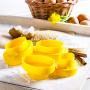 TESCOMA Delicia Jajka 4 szt. żółte - foremki / wykrawacze do ciastek dwustronne plastikowe
