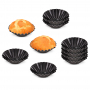 Foremki do pieczenia muffinek i babeczek metalowe SPINWAR BLACK 10 szt.